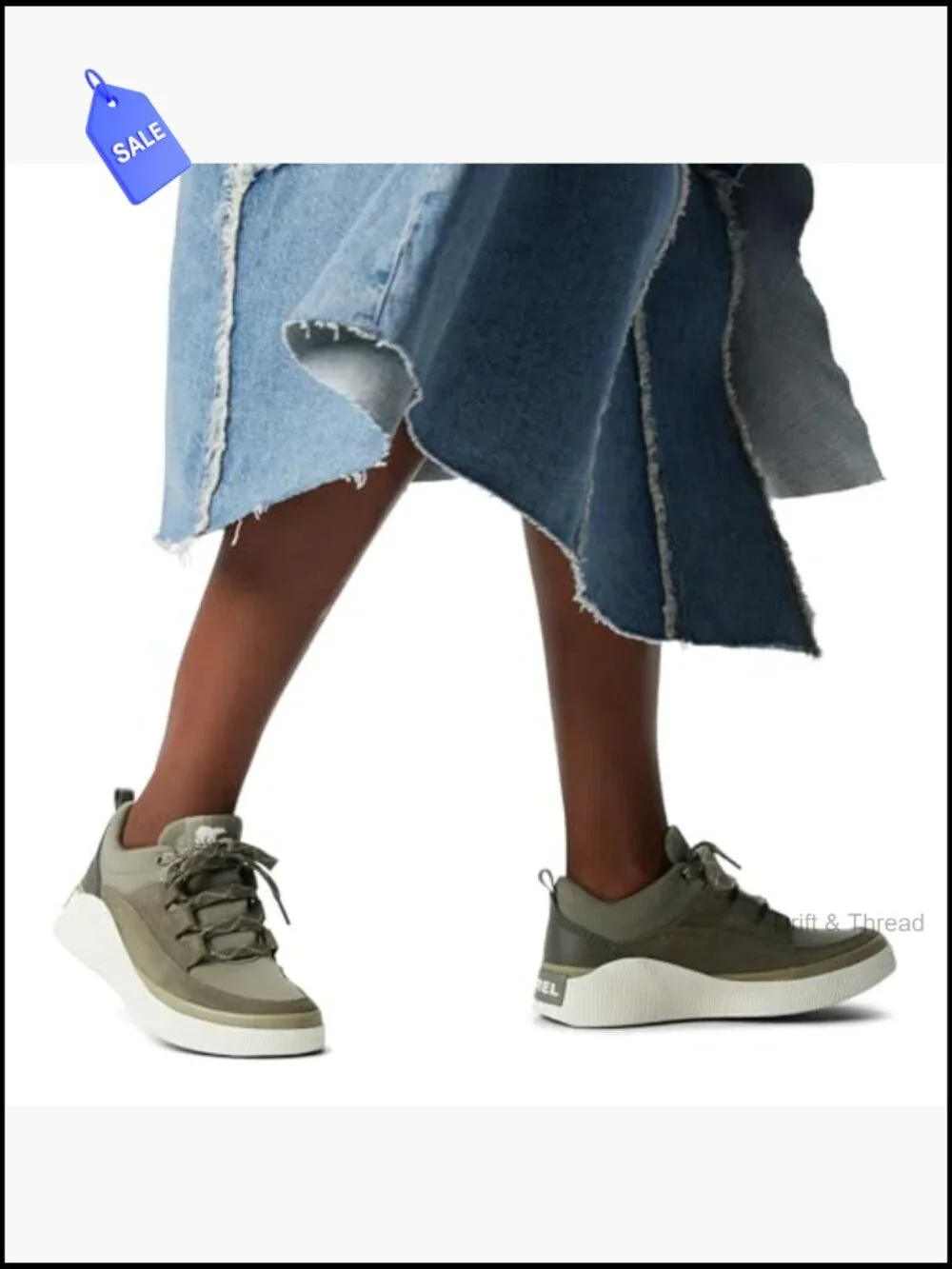 Sorel Waterproof Suede Sneakers Lace Up Round Toe